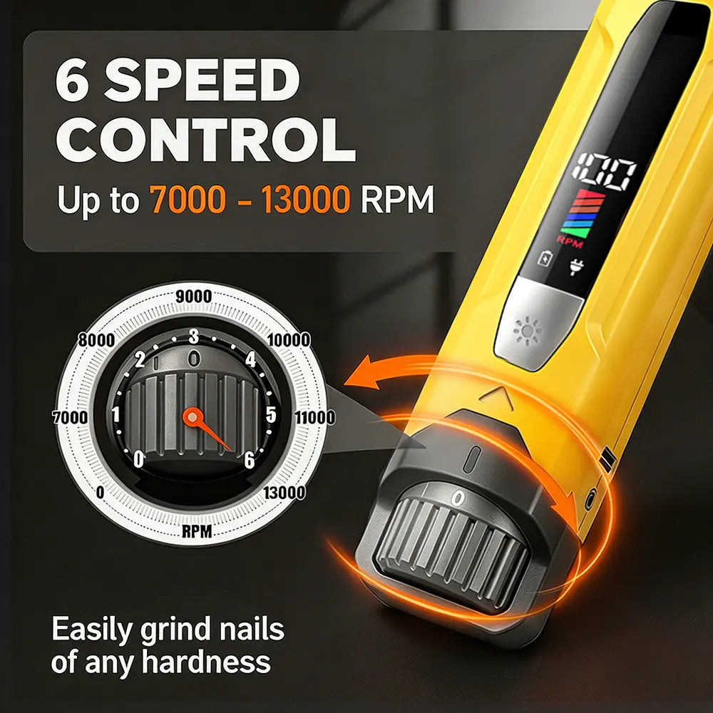TIKOCAT Ultra Quiet Pet Nail Grinder - Rechargeable Grooming Tool with LED Lights for Safe and Stress-Free Trimming for All Breeds & Sizes