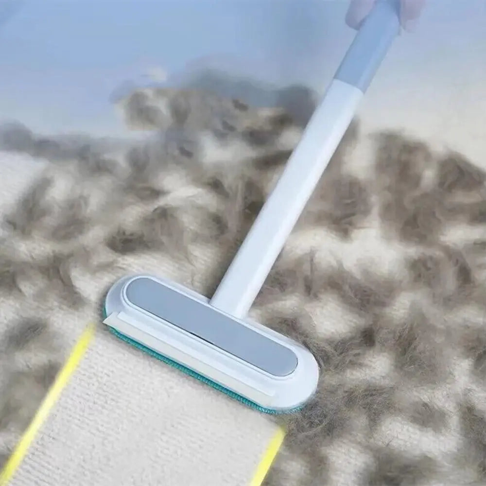 Effortless Pet Hair Removal Brush - Long Handle Deshedding Tool for Carpets, Sofas, and Couches - 1 Count/2 Counts