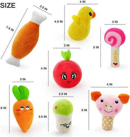 14 Adorable Squeaky Plush Dog Toys for Small & Medium Puppies - Perfect Birthday Gift!