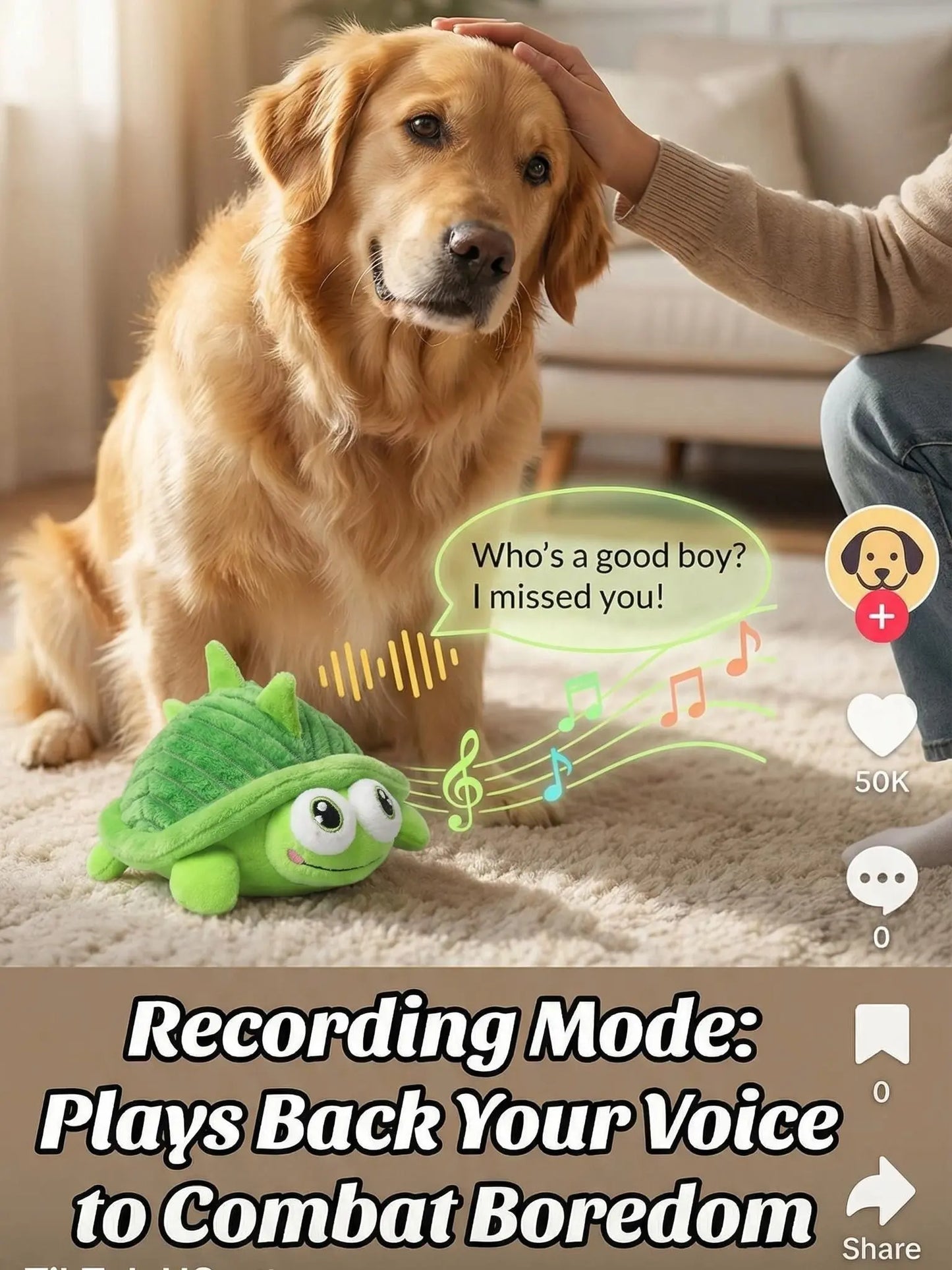 Interactive Motion-Activated Dog Ball – Rechargeable Squeaky Toy for Endless Fun and Boredom Relief for All Dog Sizes