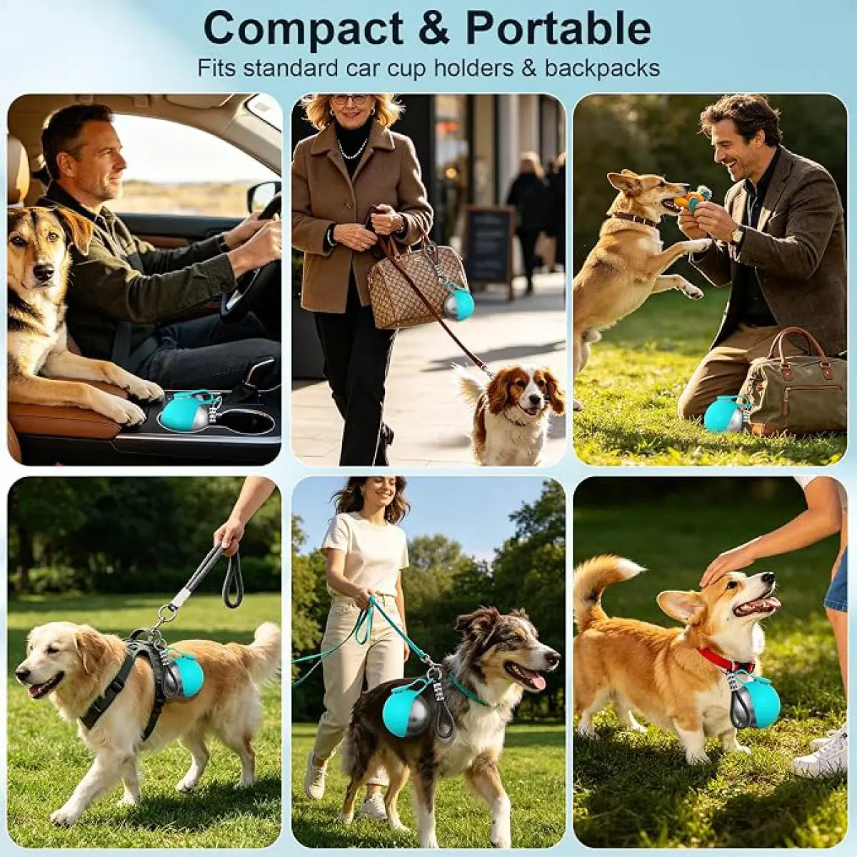 Ultimate 2-In-1 Portable Dog Water Bottle & Bowl - 10Oz Stainless Steel Travel Dispenser with No-Spill Design for Outdoor Adventures