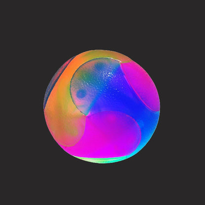 Set of 2 Illuminated Dog Balls - LED Glow-in-the-Dark and Flashing Elastic Pet Toys for Puppies, Cats, and Dogs