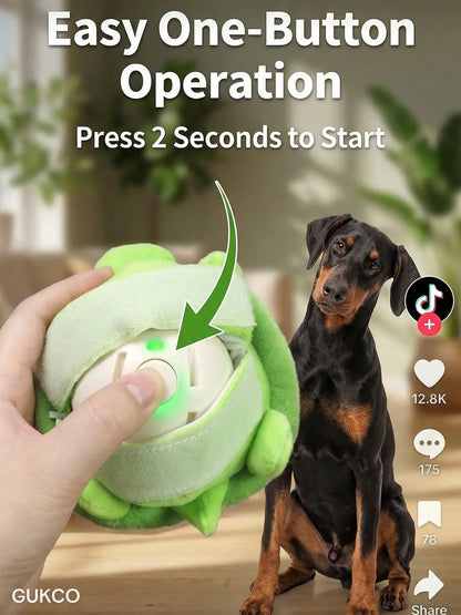 Interactive Motion-Activated Dog Ball – Rechargeable Squeaky Toy for Endless Fun and Boredom Relief for All Dog Sizes