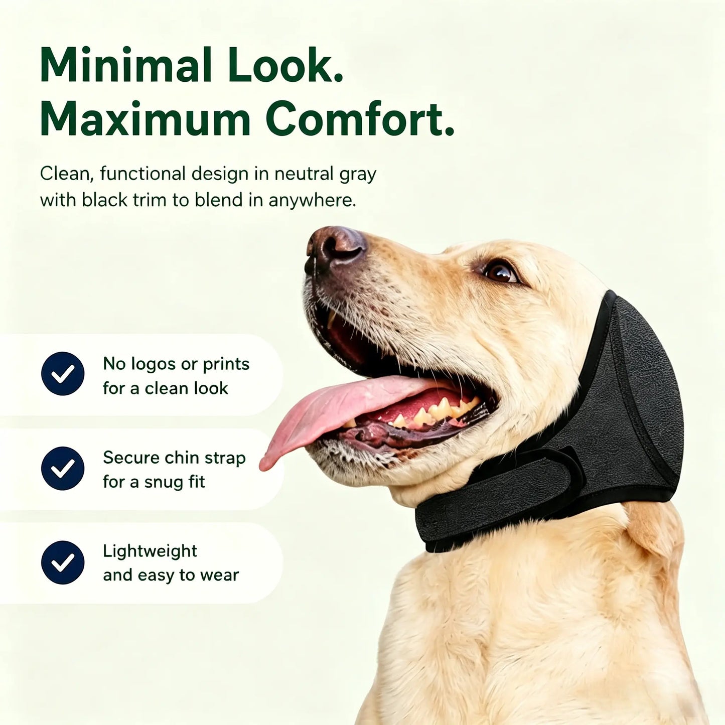 Ultimate Noise Cancelling Ear Wrap for Dogs - Comfortable Protection from Fireworks, Thunder, and Vacuums - Adjustable Calming Hoodie for Grooming, Bathing & Swimming - Perfect Gift for Your Furry Friend