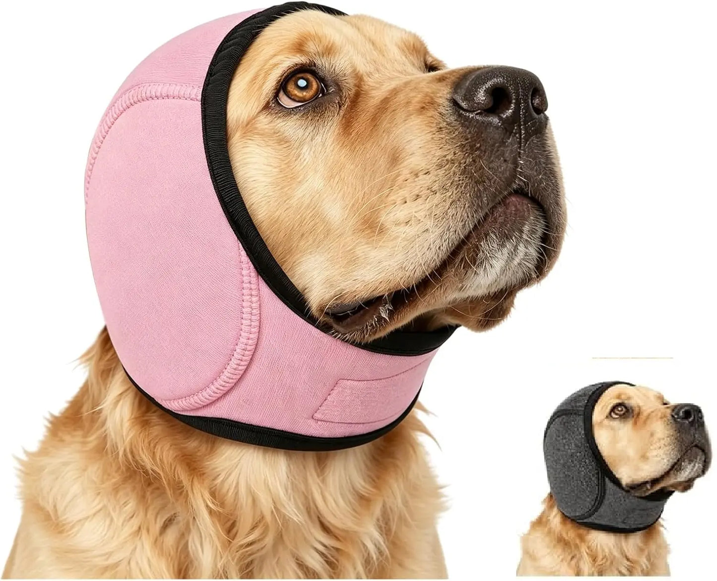 Ultimate Noise Cancelling Ear Wrap for Dogs - Comfortable Protection from Fireworks, Thunder, and Vacuums - Adjustable Calming Hoodie for Grooming, Bathing & Swimming - Perfect Gift for Your Furry Friend