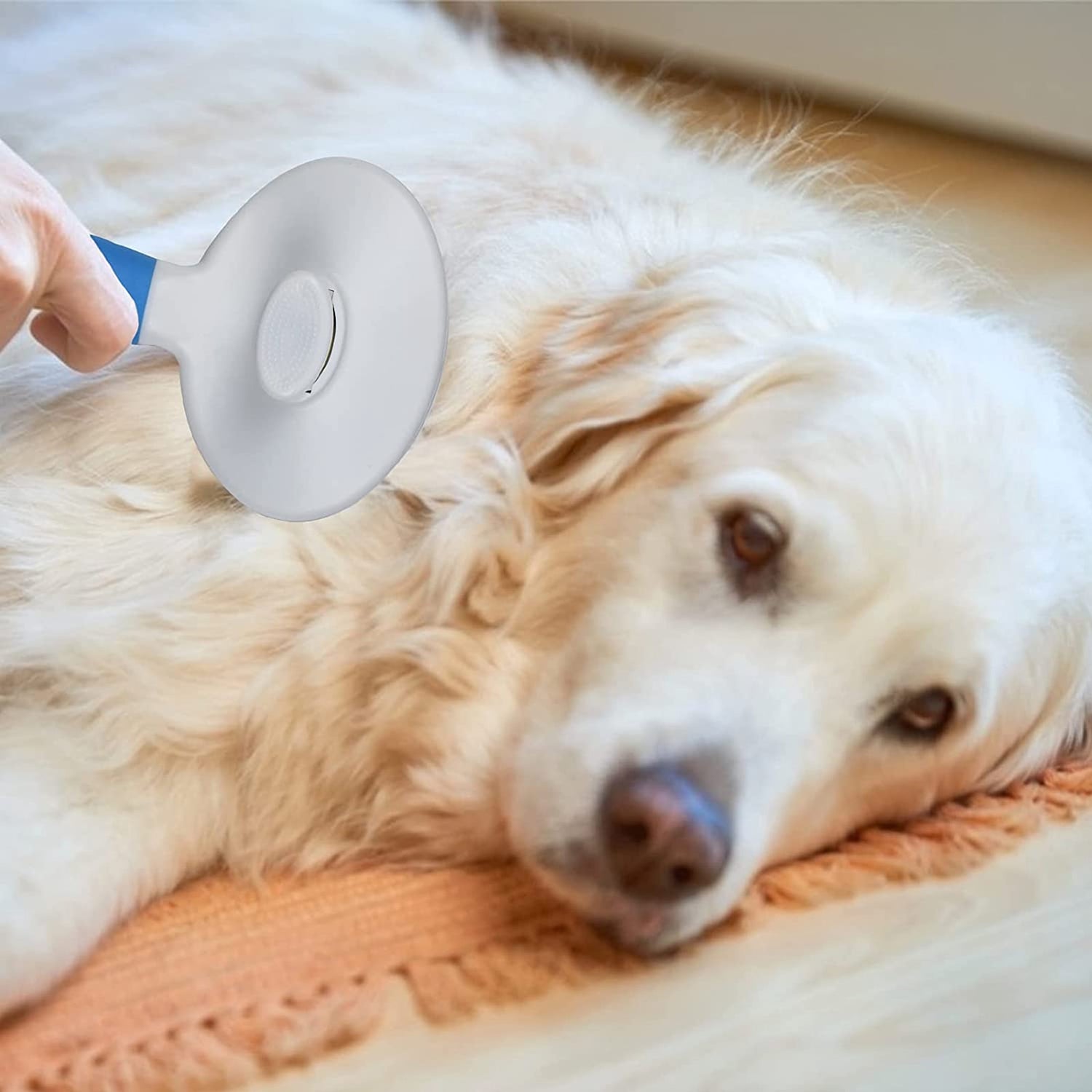 Ultimate Self-Cleaning Cat and Dog Grooming Brush - Effortlessly Removes Undercoat, Mats, and Loose Hair for All Coat Types
