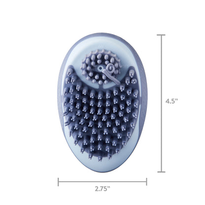Ultimate Bathing Palm Brush with Shampoo Dispenser for Dogs and Cats - Effortless Grooming Tool!