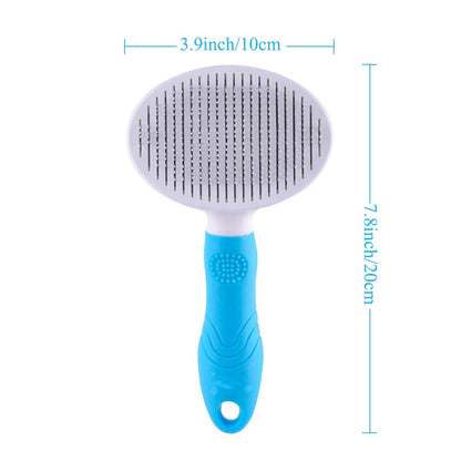 Ultimate Self-Cleaning Cat and Dog Grooming Brush - Effortlessly Removes Undercoat, Mats, and Loose Hair for All Coat Types