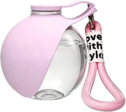 Ultimate 2-In-1 Portable Dog Water Bottle & Bowl - 10Oz Stainless Steel Travel Dispenser with No-Spill Design for Outdoor Adventures